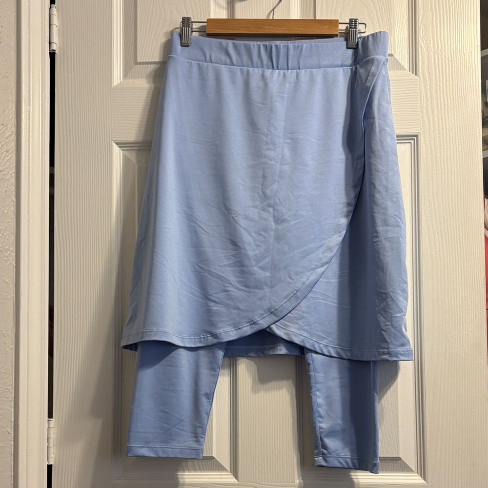 SNOGA SKIRT Light Blue Skirt with Attached Leggings